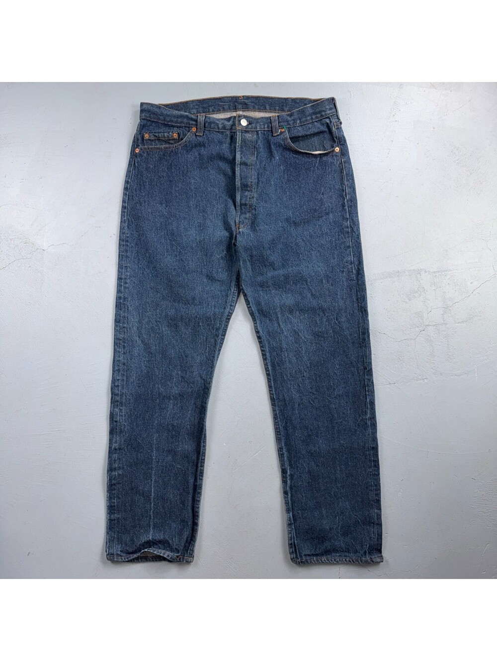 Levis 501 Vintage 80s USA XX Straight Leg Jeans Blue Dark Wash 40x34 Act 36x30